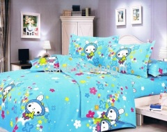 Polyester microfiber colorful design bedding sets 3pcs-4pcs