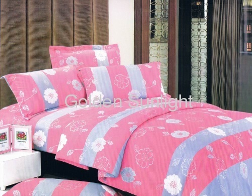 100% Polyester microfiber printed bedding sets 3-4pcs