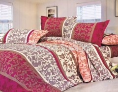 Polyester microfiber colorful design bedding sets 3pcs-4pcs