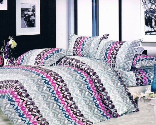 Polyester microfiber colorful design bedding sets 3pcs-4pcs