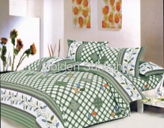 Polyester microfiber colorful design bedding sets 3pcs-4pcs