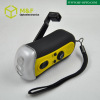 high power dynamo hand crank flashlight radio