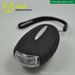 high power hand crank dynamo led flashlight