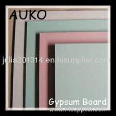 Paper faced gypsum board for wall partition or ceiling