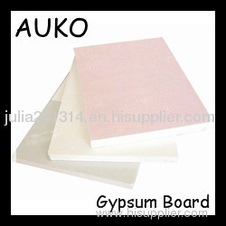 Paper faced gypsum board for wall partition or ceiling 2400*1200*7