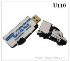 Customized:rubber USB flash drive