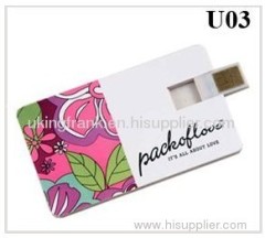 Credit card shape USB flash drive