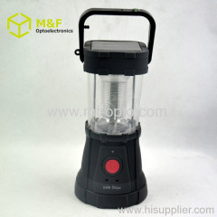 Outdoor dynamo high power led camping lantern with solar panel