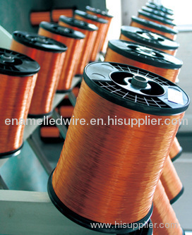 Enameled copper clad aluminum wire