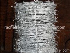 Barbed wire weaving wire