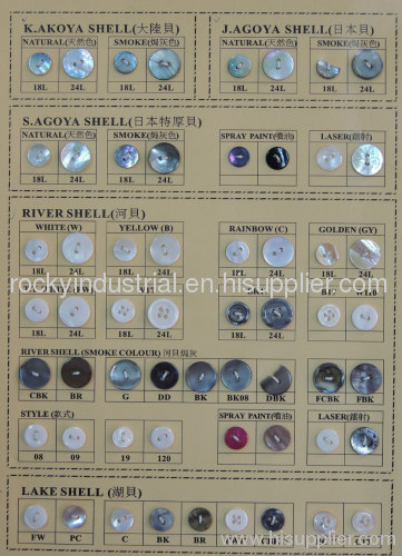 sewing natural shell buttons