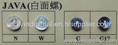 sewing natural shell buttons