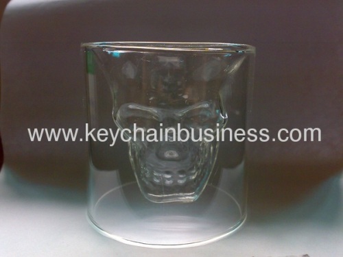 Glass-Skull, shotglass, two piece glass, glass 1