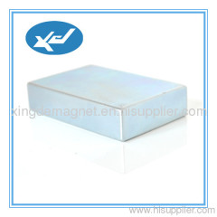 Neodymium magnet block use in magnetic separator with zinc coating NdFeB magnet