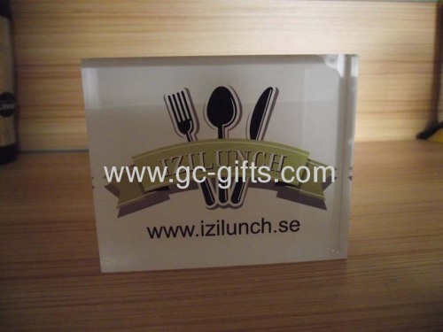 2013 hot sales acrylic thick sign blocks