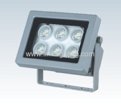 6W (6pcsx1W) LED Flood Light IP65 with Die-casting aluminium body tempered glass