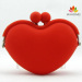 Latest heart shape silicone coin cosmetic wallet China manufacturer