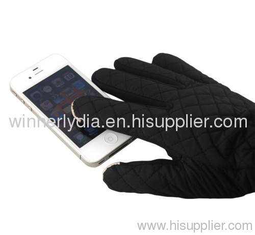 Winter quilted touch glove in warm and soft touch