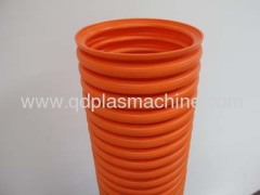 PE single wall corrugation pipe production line