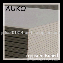 High Qualitystandard size drywall paper faced gypsum board 9.5mm