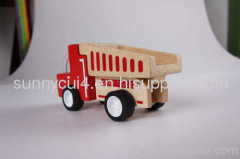 construction works series -dump car wooden children toys