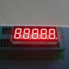 5-значный 0,36 дюйма общим катодом супер яркий красный 7-сегментный светодиодный дисплей для приборной панели