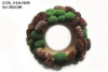 Artificial Imitation fake synthetic faux decorative moss pinecone wreaths