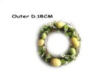 Artificial Flowers Wreath, Silk Flowers Artificial Flower & Egg ring