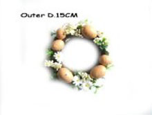 Artificial Flowers Wreath, Silk Flowers Artificial Flower & Egg ring