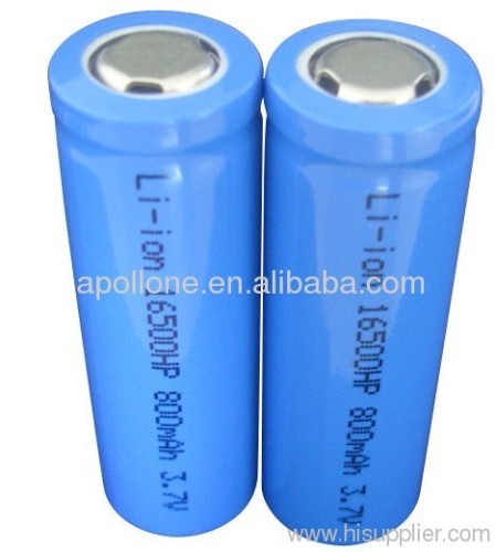 rechargeable battery 16500 for flashlight or electric torch supplying