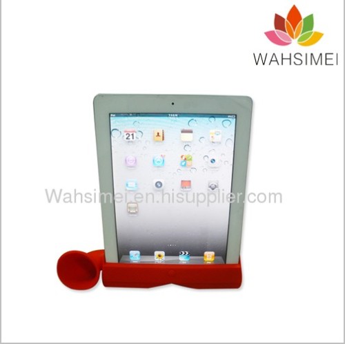 Silicone ipad horn stand