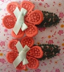 flower-shaped fashion hair clips