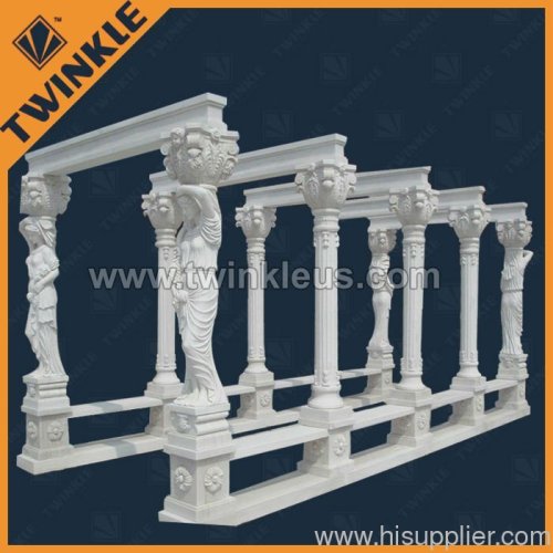 white marble figure garden gazeboes