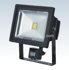 30W COB Aluminium Die-casting LED Flood Light with PIR sensor