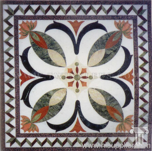 marble stone medallion pattern