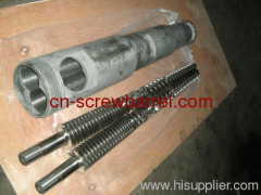 Zhoushan screw barrel conical type for upvc pipe extruder