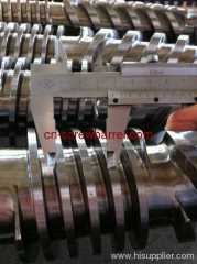 Cincinnati Battenfeld Extruder Conical Screw for PVC Pipe and Profile