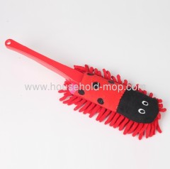 Animal red Chenille Fiber Duster Short pp Handle