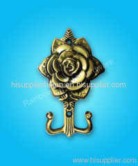 metal alloy tieback curtain hook