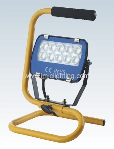 Portable 10W (10x1W) Aluminium LED Flood Light