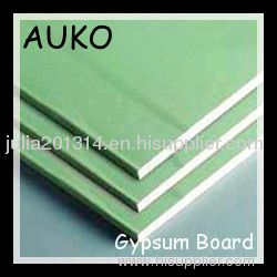 Waterproof paperbacked plasterboard/paperbacked gypsum board 9.5mm