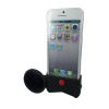 Black Silicone Horn Stand Amplifier Speaker For iPhone 5