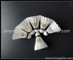 High quality best manufacture duck feather badminton shuttlecock