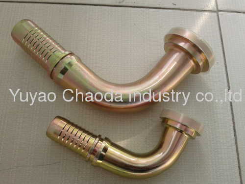 90°SAE FLANGE 3000 PSI ISO 12151-3-SAE J516 SWAGED HOSE FITTING