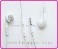 White Customized Stereo Iphone 4GS Earphone with Mic and Volume Control YDT47