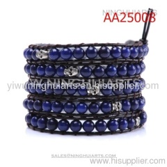 fashion wholesale make men leather bracelets