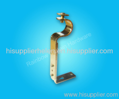 plated curtain rod bracket