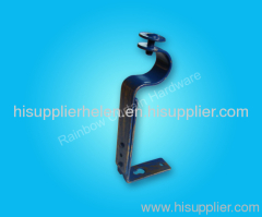 Power coated curtain bracket