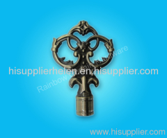 plated curtain rod finish