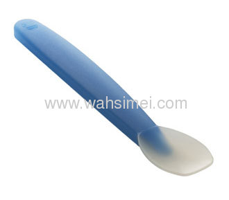 100% Safe Colourful Silicone Baby Spoons For Kids